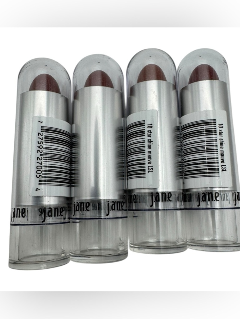 Jane Lipstick Lot of 4– Lucky‎ Star Shine Lipstick #10 Star Shine Mauve – Sealed
